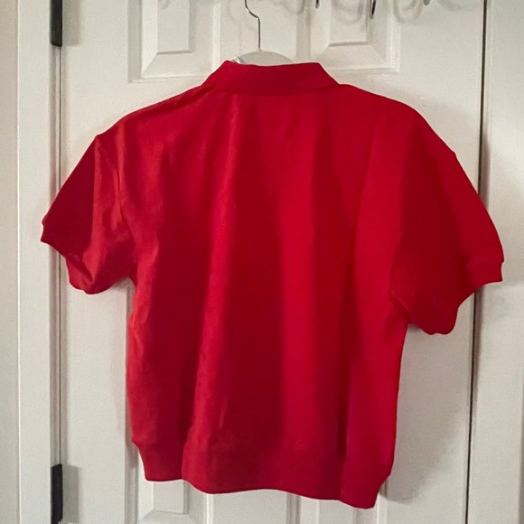 Everlane Red The Oversized Polo Top Shirt Size Small New with Tags - Picture 7 of 11